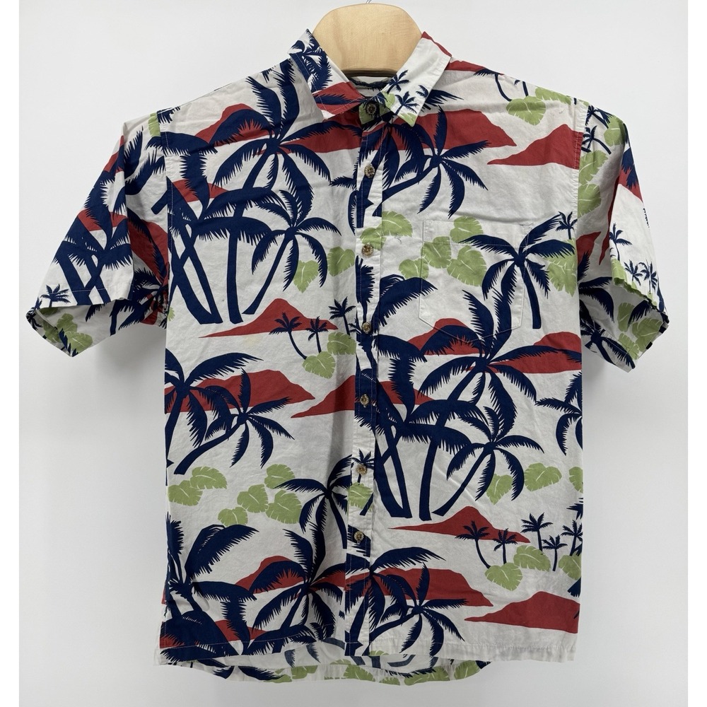 Cooke Street Hawaiian Shirt Men's Size XL 100% Cotton Floral Tropical Aloha